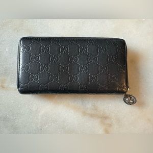 Gucci Guccissima Large GM Zippy GG Wallet
